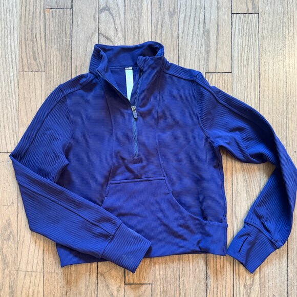 Zelle Girls Ribbed Zipped Top - Medium - Picture 1 of 1